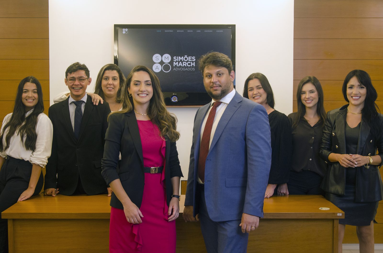 Equipe da SMA Advogados no escritório em Niterói